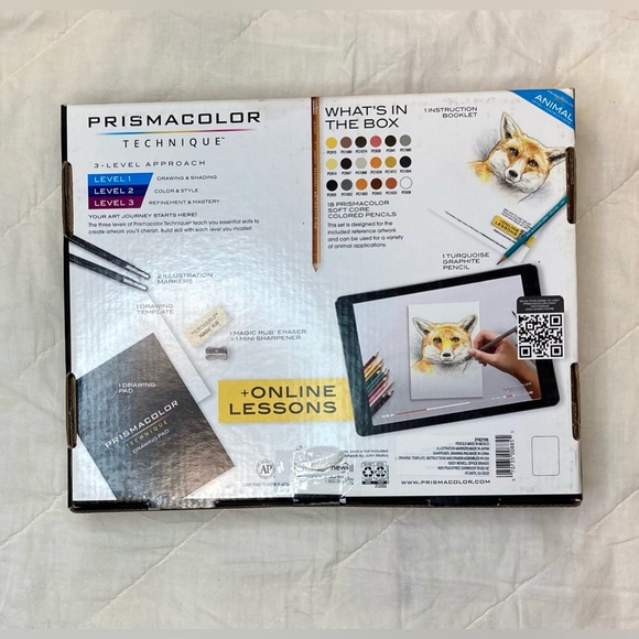 BRAND NEW Animal Drawing Kit Level 1 from Prismacolor with Online Classes - Picture 5 of 6